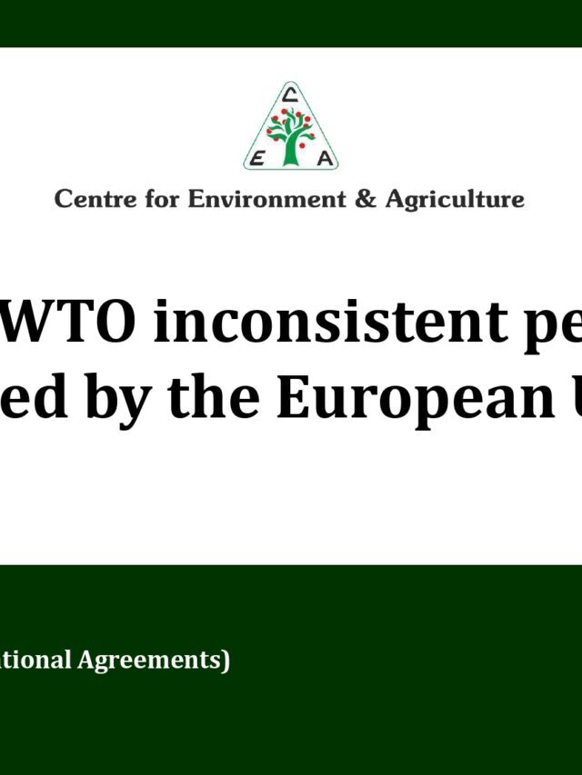 Insights into wto inconsistent pesticide mrls followed by the european union