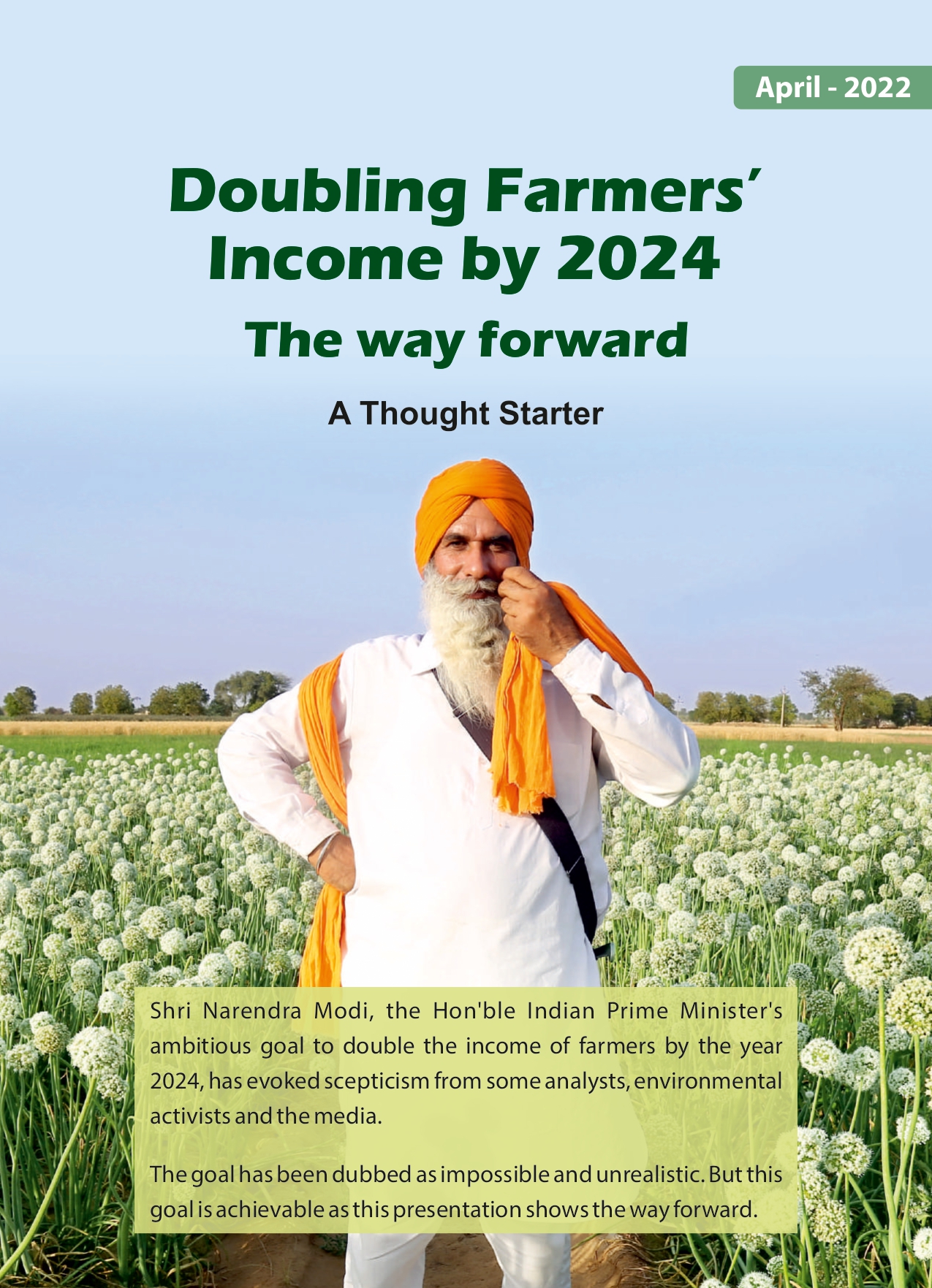 doubling farmers income by 2024