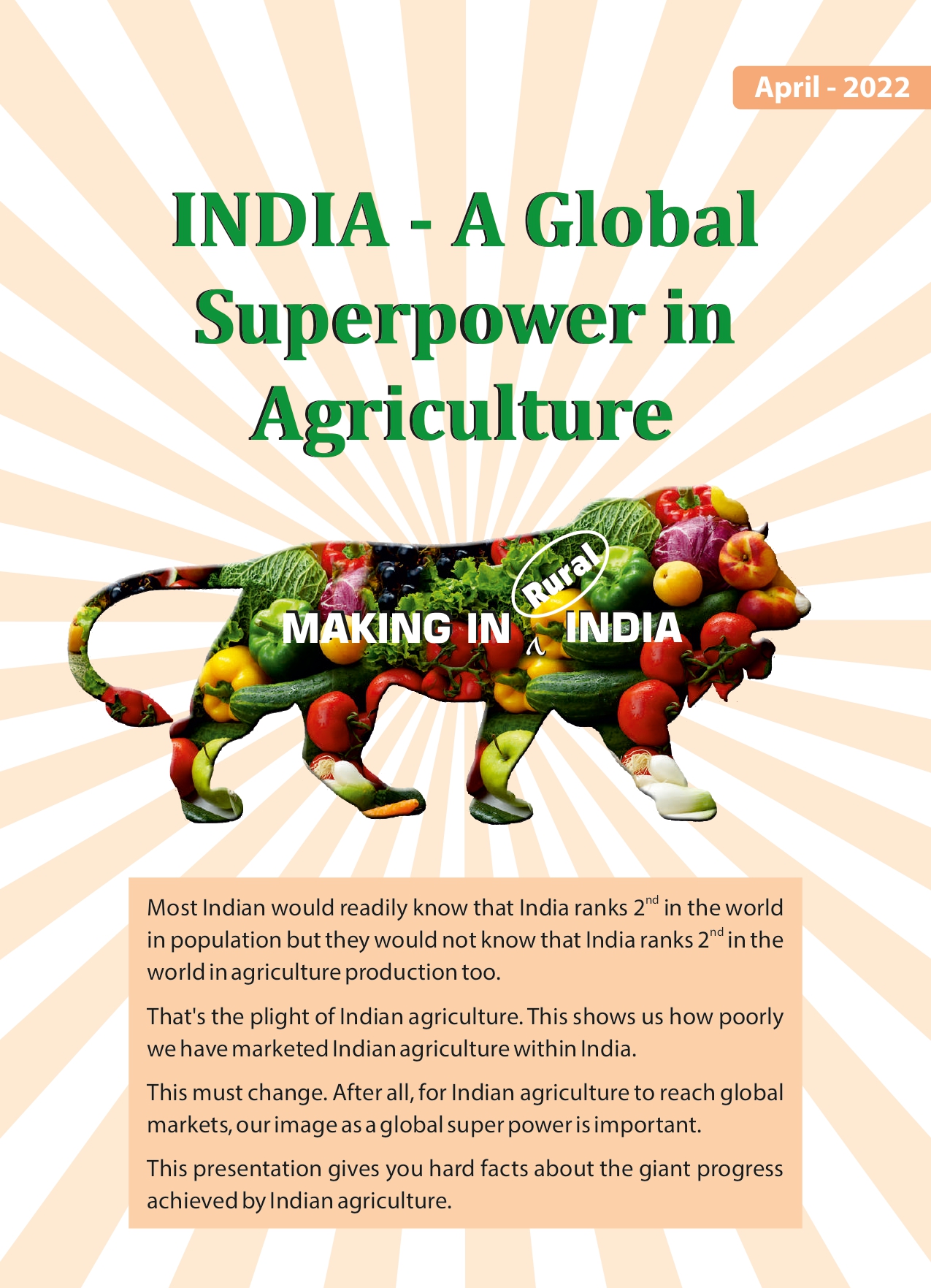 india - a global super power in agriculture